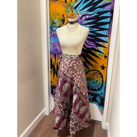 🌈 Gorgeous Vintage boho paisley skirt - Picture 2 of 15